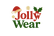 make me a JollyWear logo for christmas clothing store